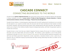 Tablet Screenshot of cascadeconnect.com